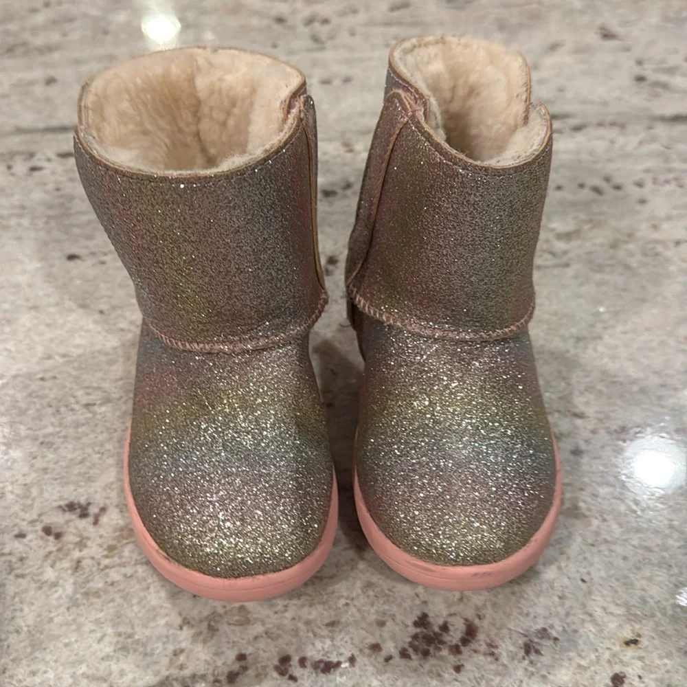 UGG Kids Glitter Pink Boots